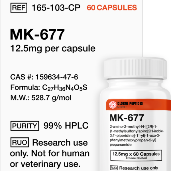 MK-677 (Ibutamoren) 12.5mg (60 Capsules)